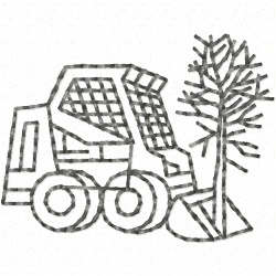 Construction Machinery Vehicles Embroidery Design 4 Construction Machinery Vehicles Embroidery Design 4